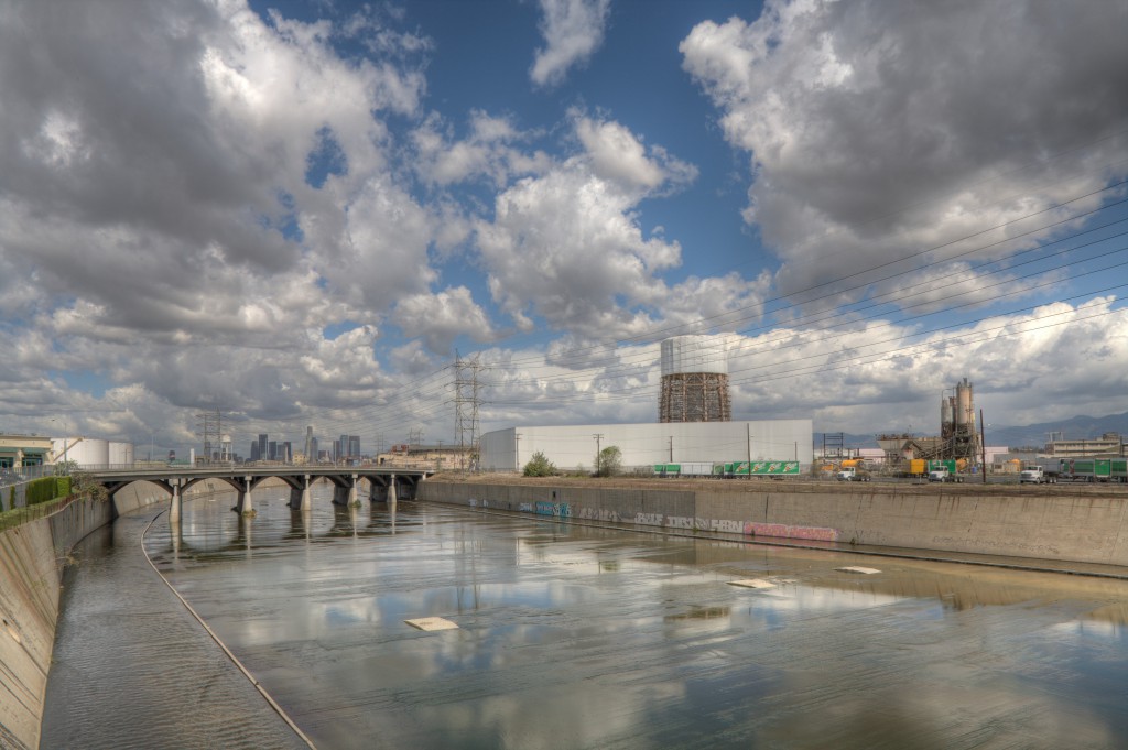 Downtown Los Angeles and LA River