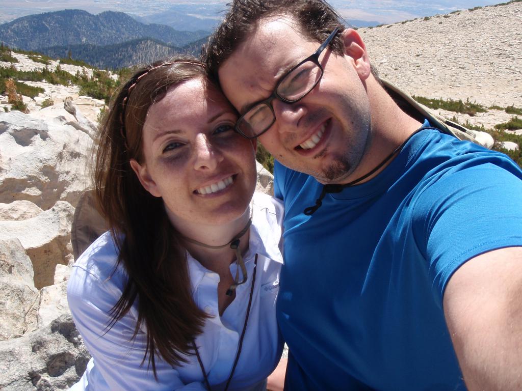 Penelope and Dave on San Gorgonio Peak
