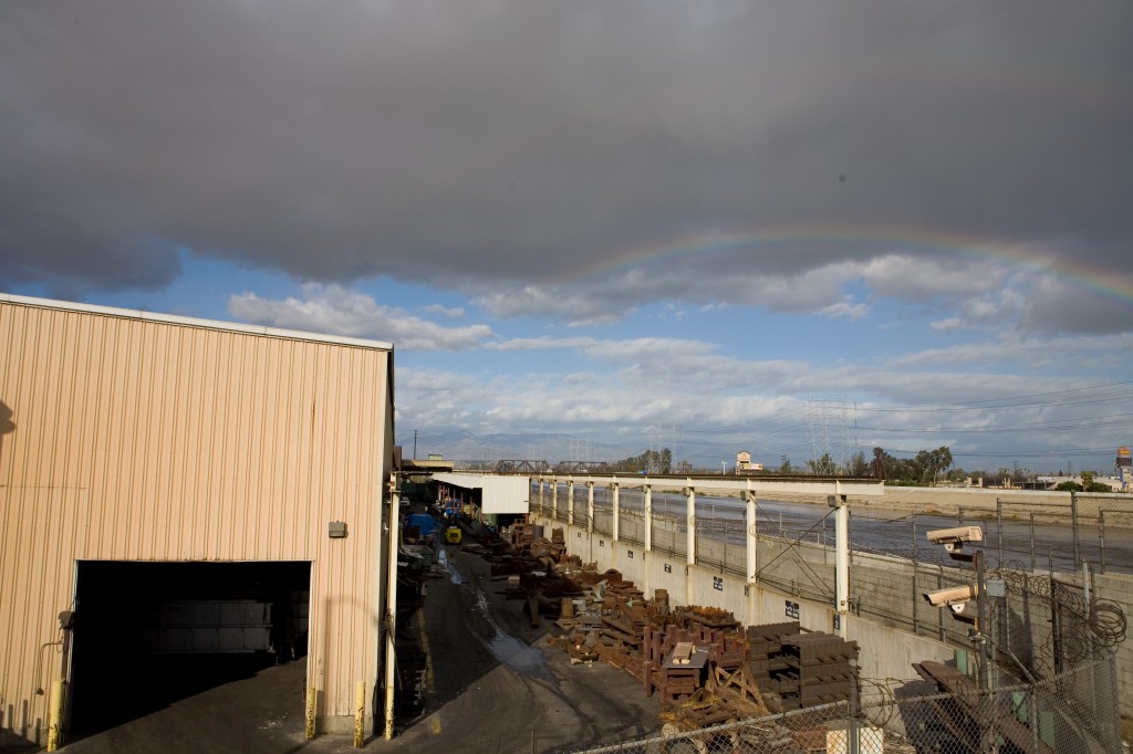 Rainbow Over Steel Yard