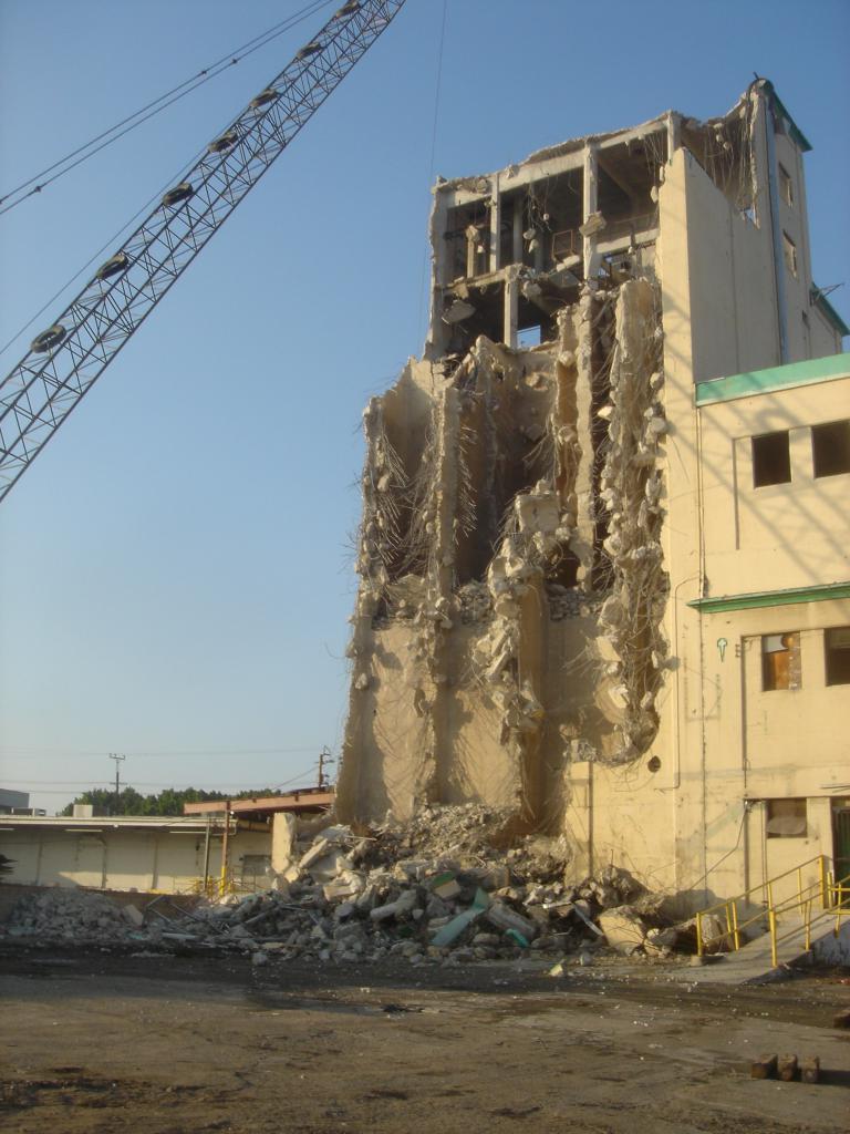 building being demolished