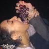 jodi eating grapes